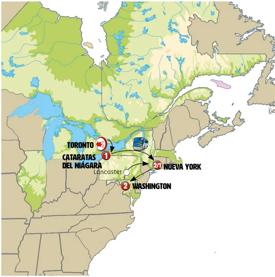 Toronto, Niágara con Costa Este - imagen 1