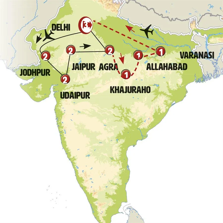 Rajasthán con Khajuraho y Varanasi - imagen 1