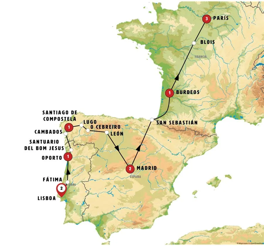 Portugal, Galicia, Madrid y París - imagen 1