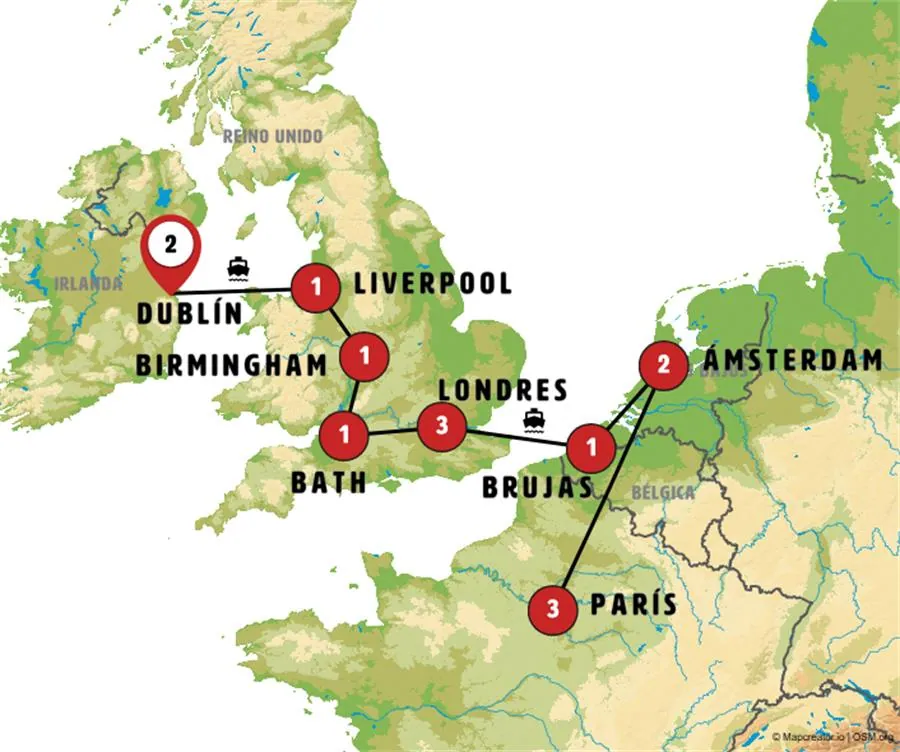 Dublín, Sur de Inglaterra y Países Bajos con París - imagen 1