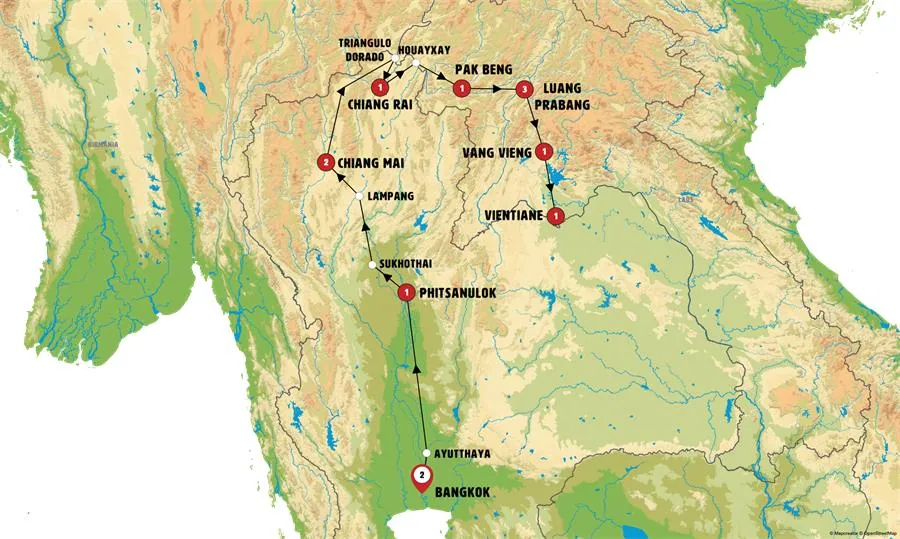 Tailandia Tradicional y Laos Místico con Mekong - imagen 1