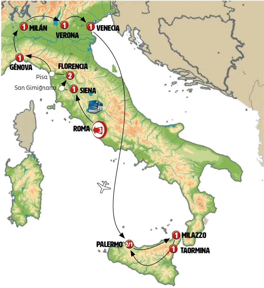 Tutta Italia y Sicilia e Islas Eolias - imagen 1