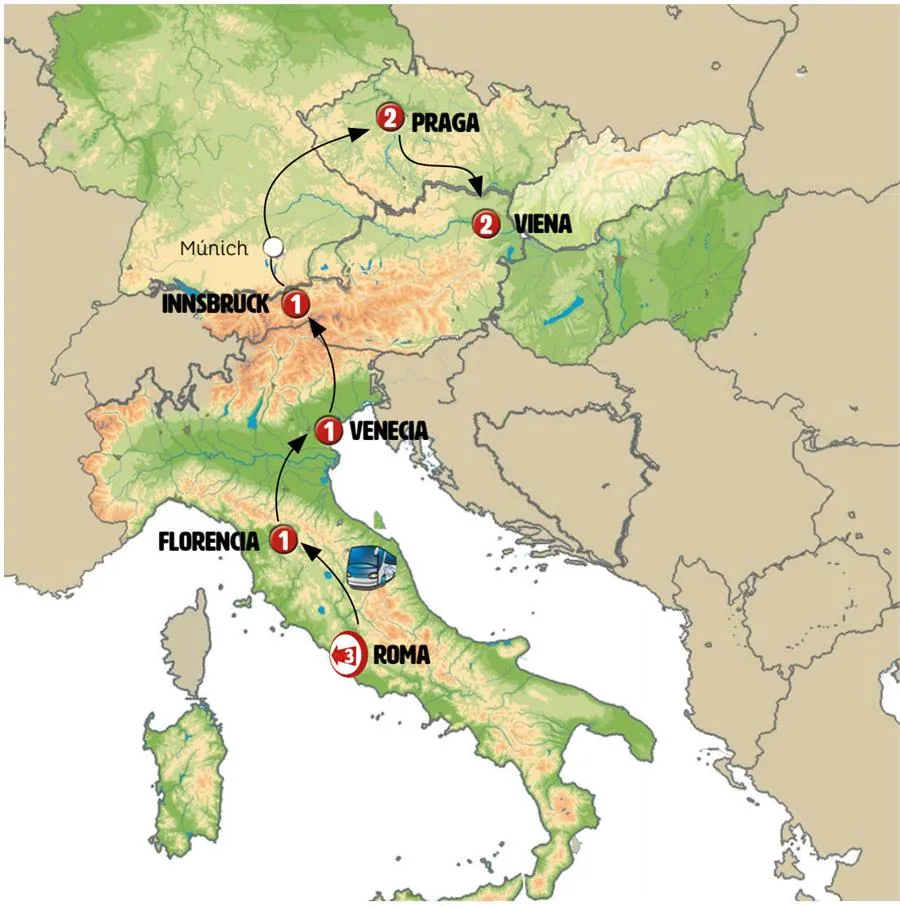 Italia Esencial, Austria, Alemania y Chequia Fin Viena - imagen 1