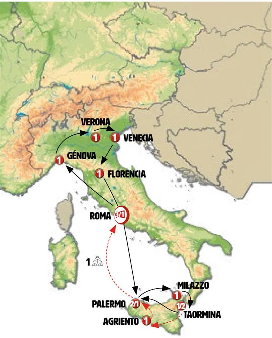 Ronda Italiana y Sicilia con Islas Eolias - imagen 1
