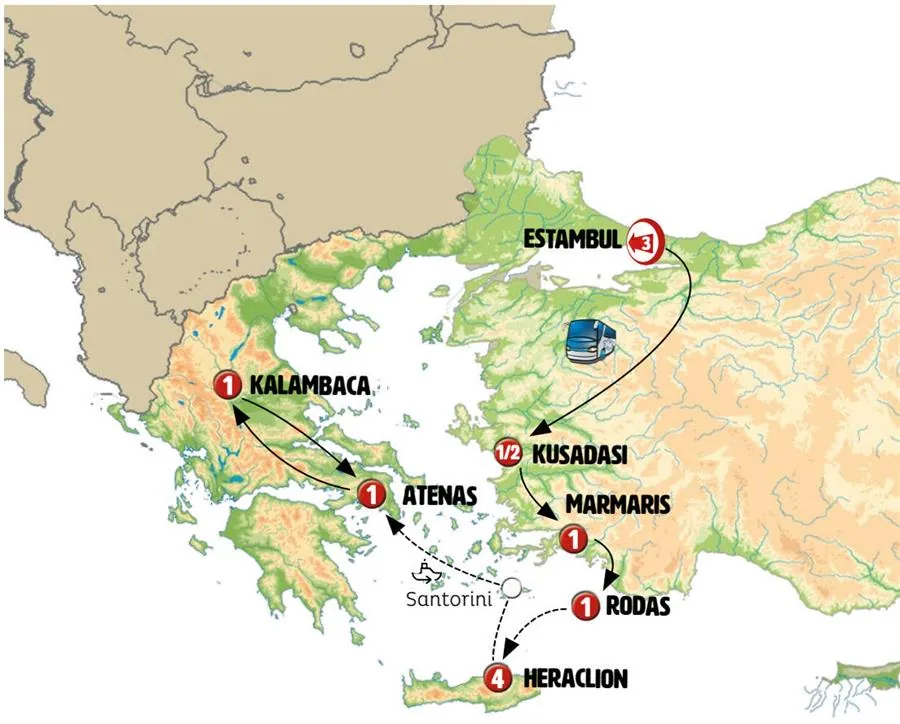 Pasión Greco-Turca con Islas Griegas y Norte de Grecia - imagen 1