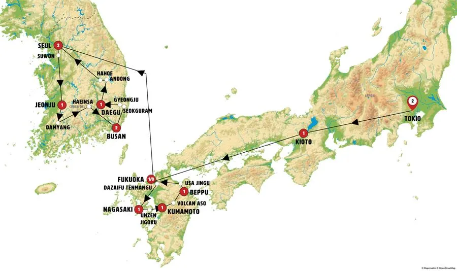Japón Soñado con Isla de Kyushu y Corea Ancestral - imagen 1