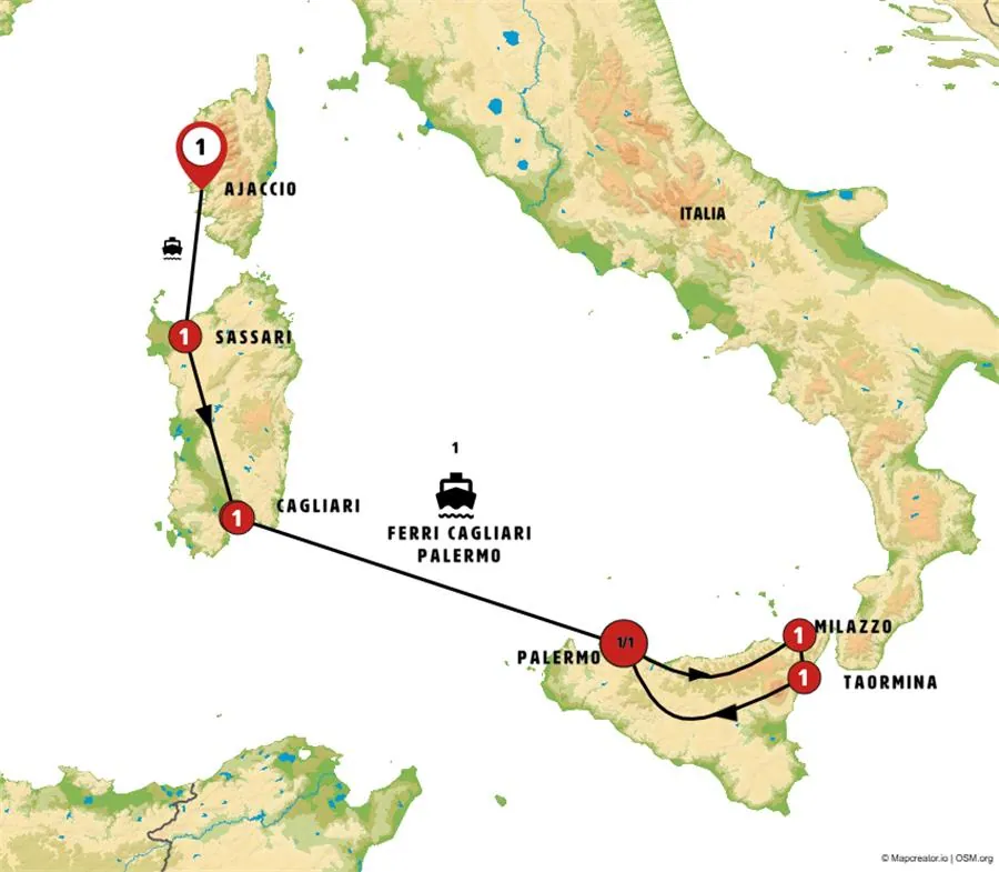 Islas de Ensueño: Córcega, Cerdeña y Norte de Sicilia con Islas Eolias - imagen 1
