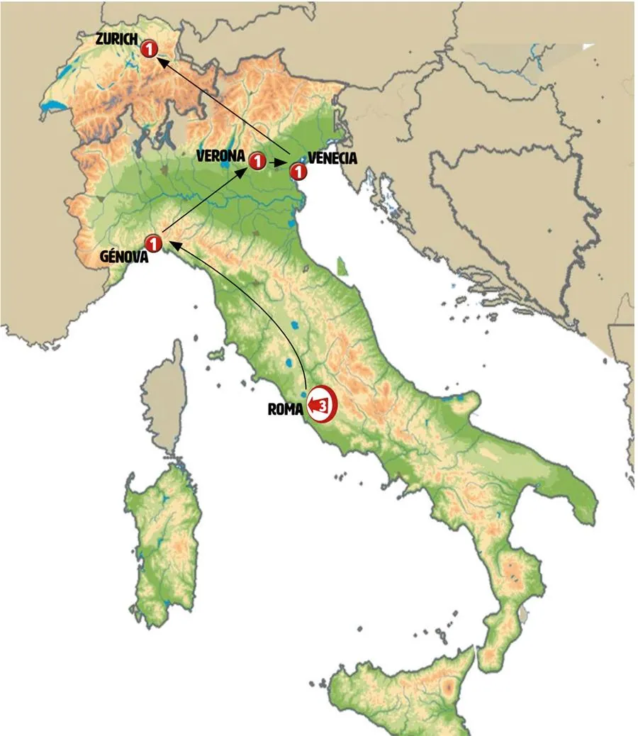 Roma, Norte de Italia y Suiza +i - imagen 1