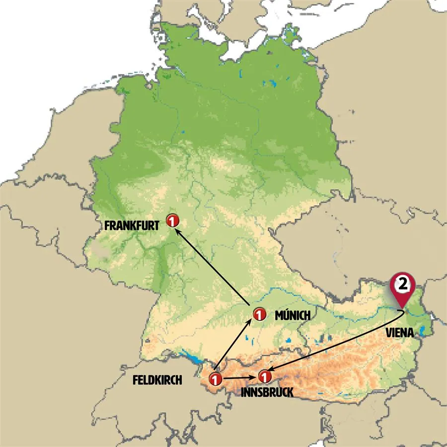 Austria, Baviera y Frankfurt - imagen 1
