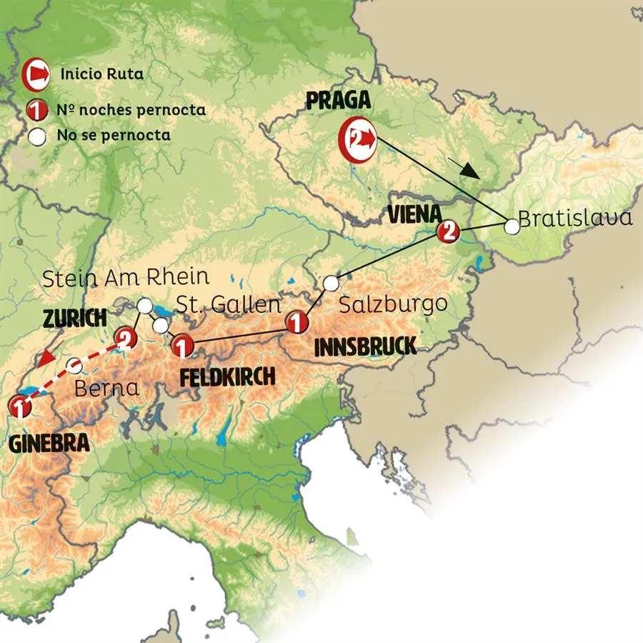 Chequia, Austria y Suiza Fin Zúrich - imagen 1