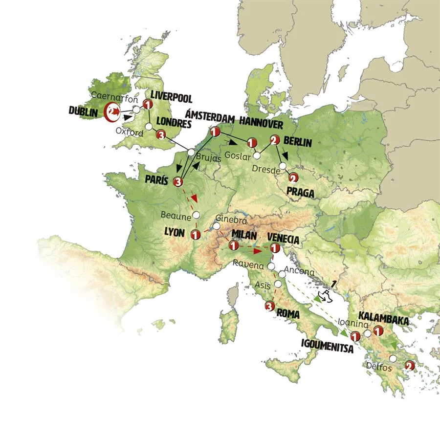 Irlanda, Inglaterra, Francia e Italia - imagen 1