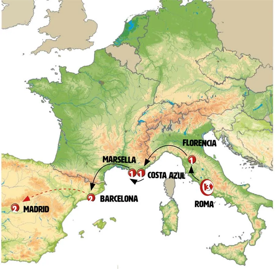 Italia, Costa Azul, Provenza y Barcelona - imagen 1