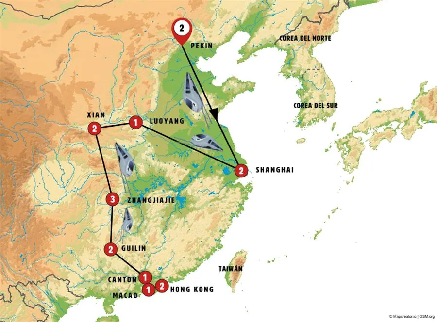 Norte y Sur de China con Ruta de Avatar - imagen 1