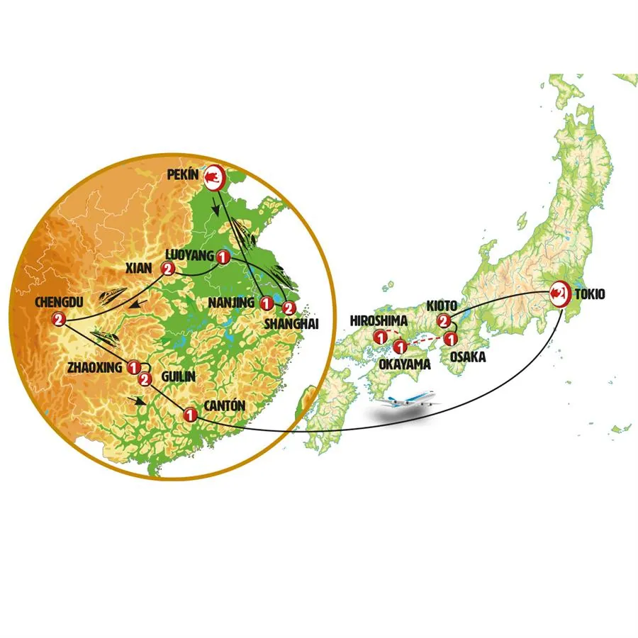 China de Norte a Sur con Tokio, Kioto y Osaka - imagen 1