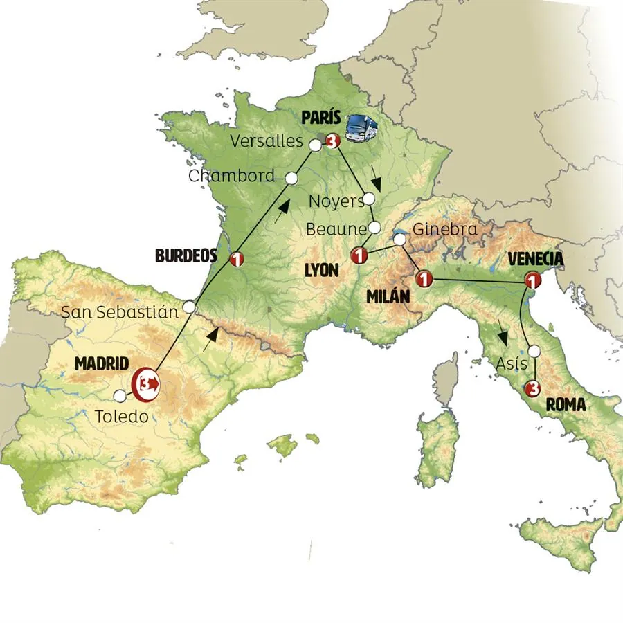 Madrid, París, Venecia y Roma - imagen 1