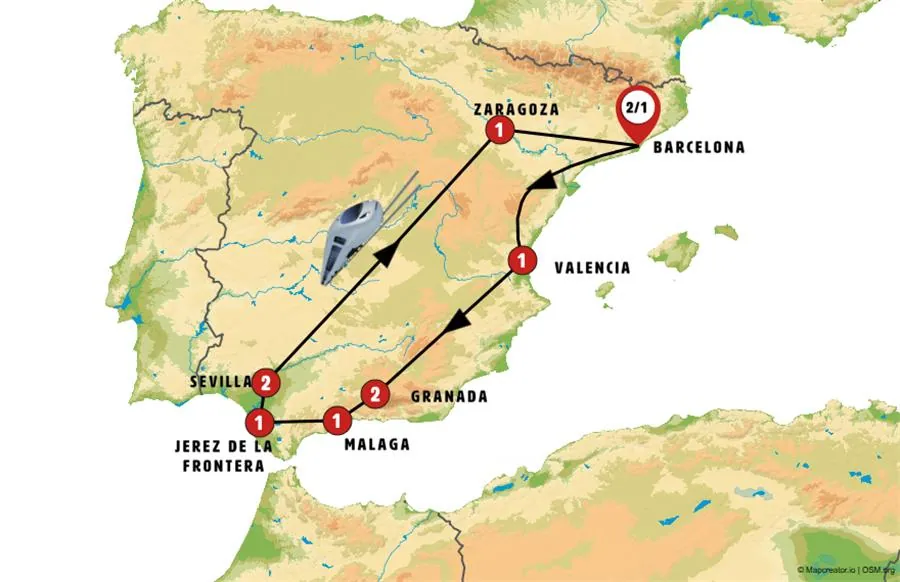 Barcelona, Levante y Andalucía al Completo con Tren de Alta Velocidad - imagen 1
