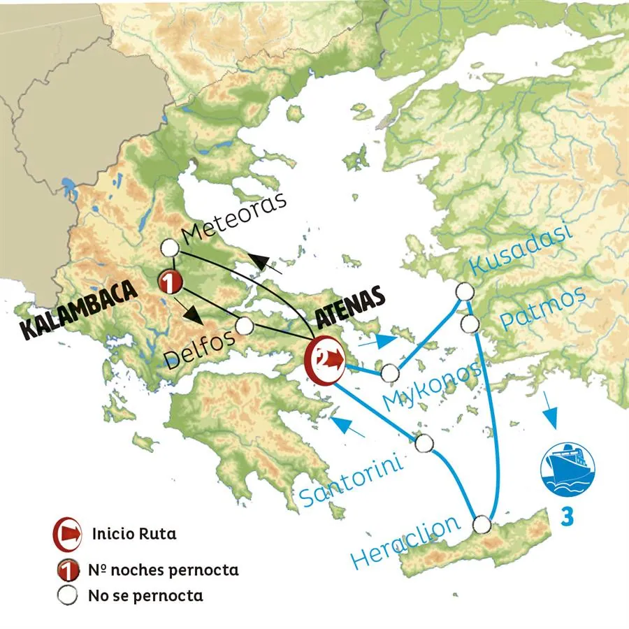 Grecia con Crucero por las Islas Griegas Ext - imagen 1