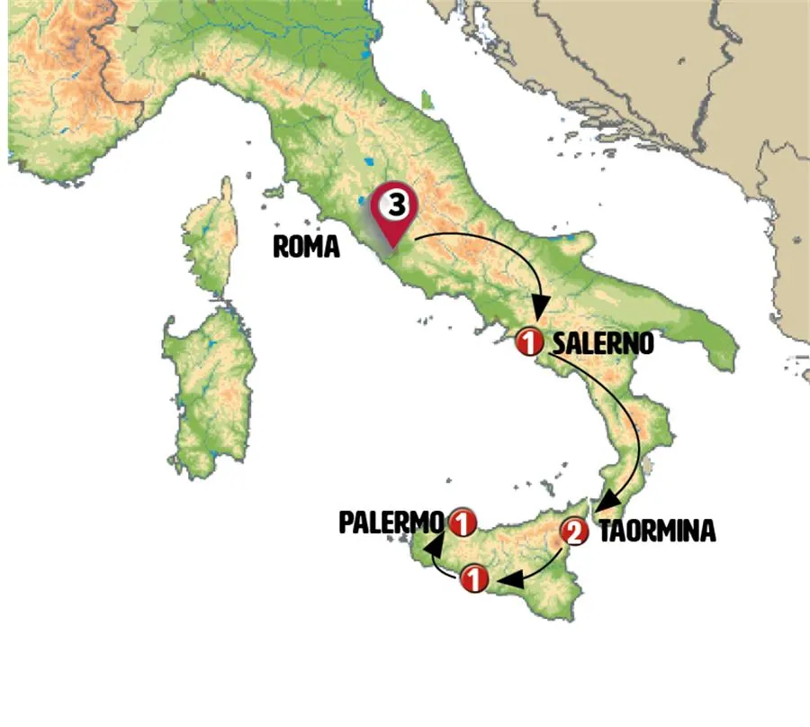 Sicilia y Sur de Italia Fin Palermo con Roma - imagen 1
