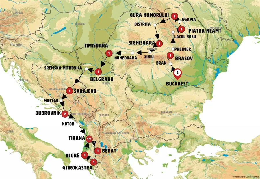 De Bucarest a Tirana - imagen 1