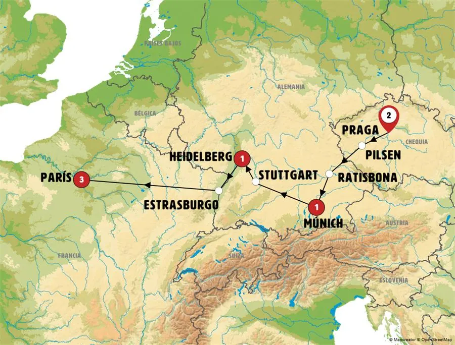 Praga, Baviera, Alsacia Fin París - imagen 1