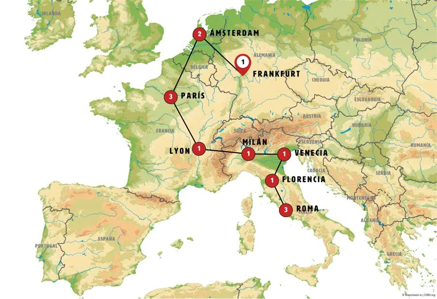 Centroeuropa con Italia - Ini Frankfurt +i - imagen 1