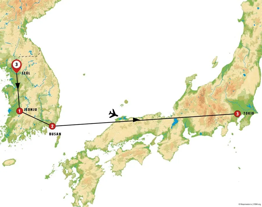 Corea, Tokio y Monte Fuji - imagen 1