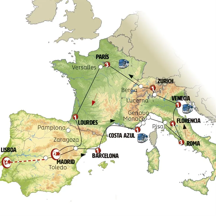 Europa Turística Rot - imagen 1