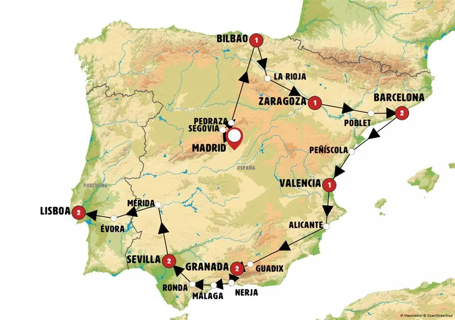 Rumbo Norte, Levante y Andalucía Fin Lisboa - imagen 1