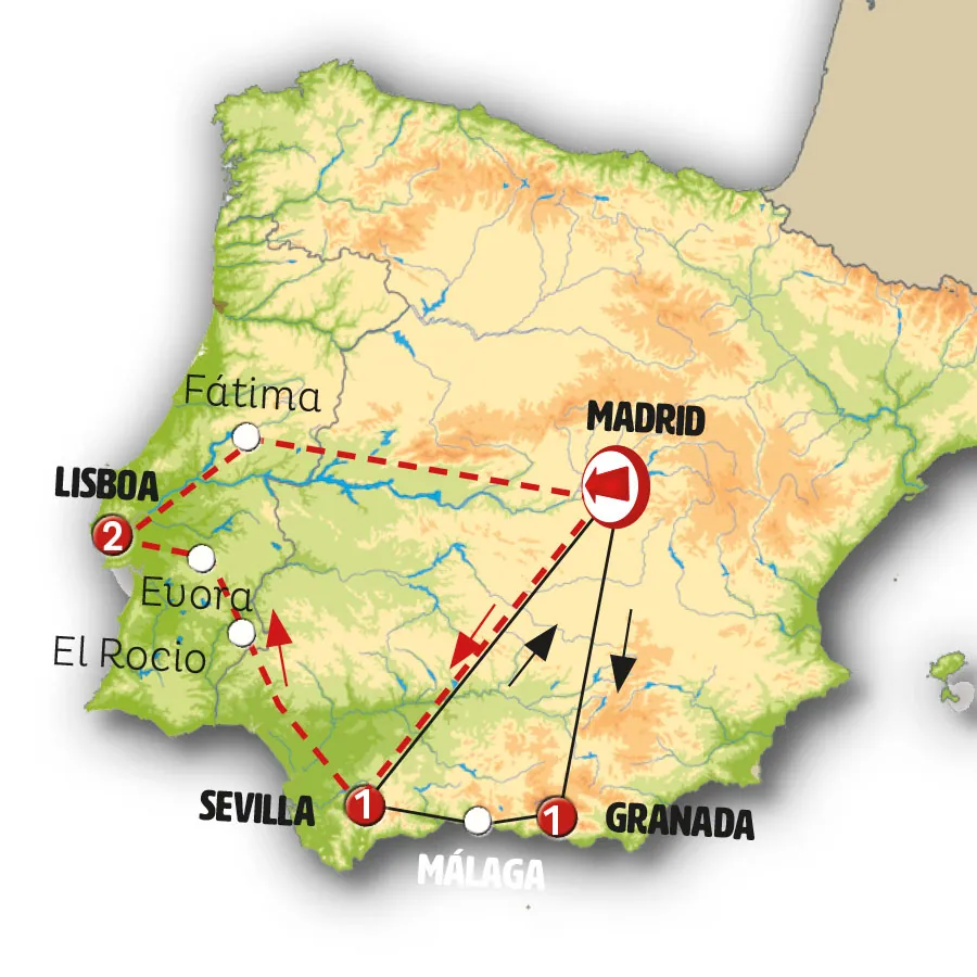 Andalucía, Tren Ave (sin Alhambra) - imagen 1
