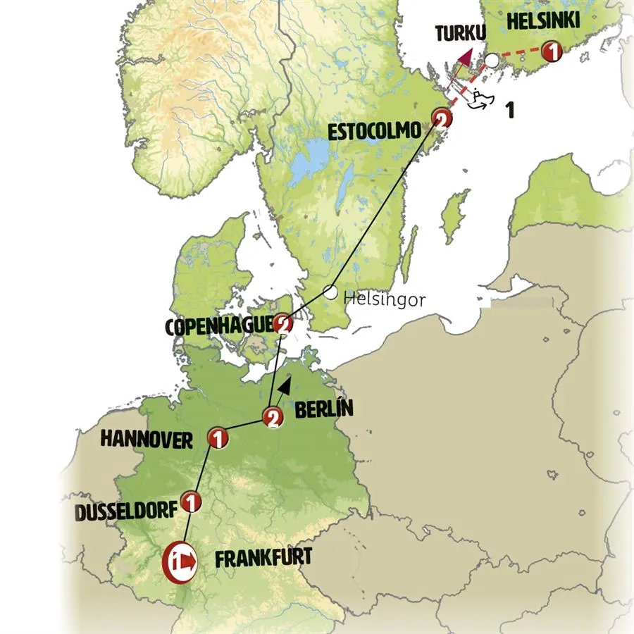 Alemania y Capitales Escandinavas Fin Helsinki - imagen 1