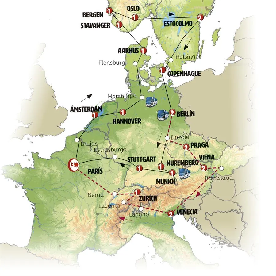 Centro Europa y Escandinavia Completo Rot - imagen 1