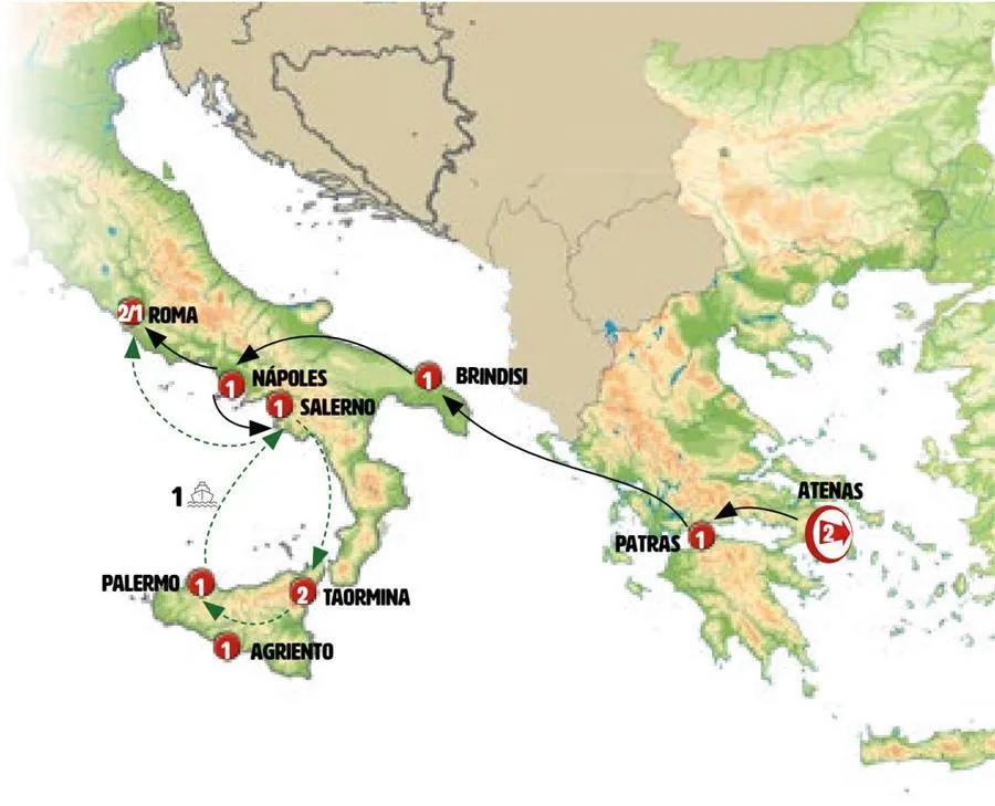 Atenas, Península y Sicilia Fin Roma - imagen 1