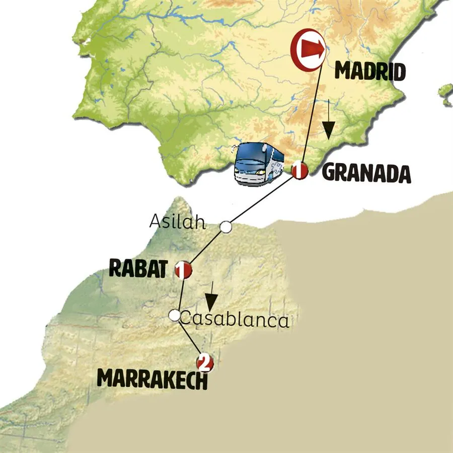 De Madrid a Marrakech (sin Alhambra) - imagen 1