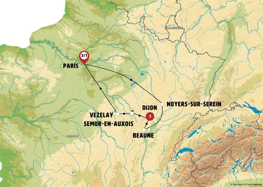Maravillas de Borgoña con París - imagen 1