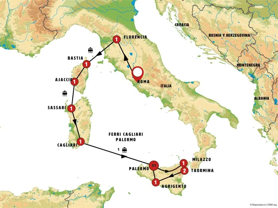 Córcega, Cerdeña y Sicilia al Completo Desde Roma - imagen 1