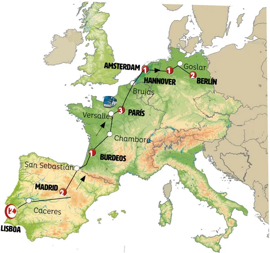 Lisboa, Madrid, París, Berlín - imagen 1