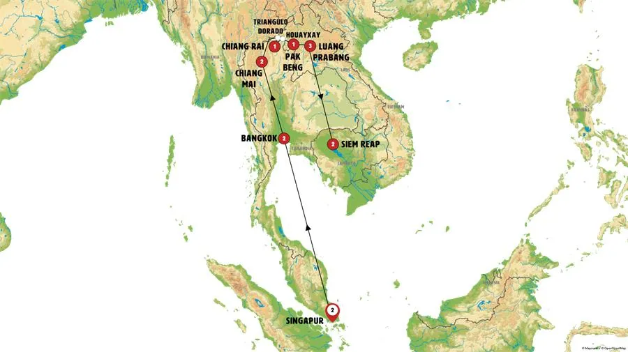 Singapur, Tailandia, Laos y Camboya - imagen 1