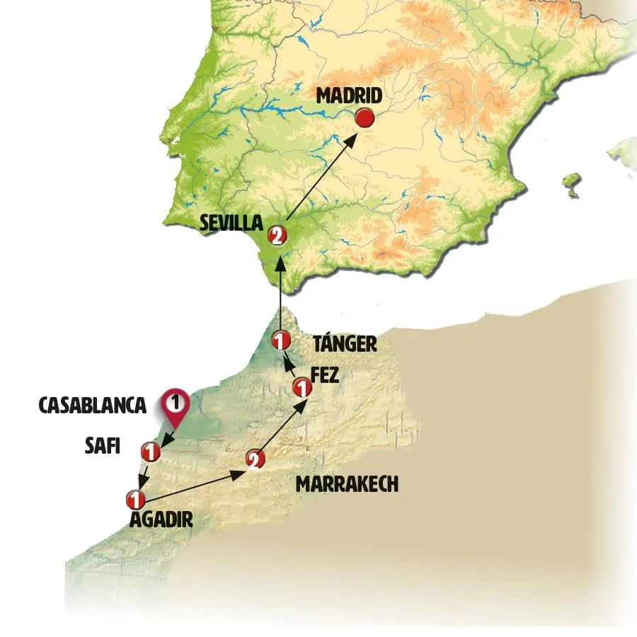 Marruecos Atlantico, Sevilla y Madrid - imagen 1