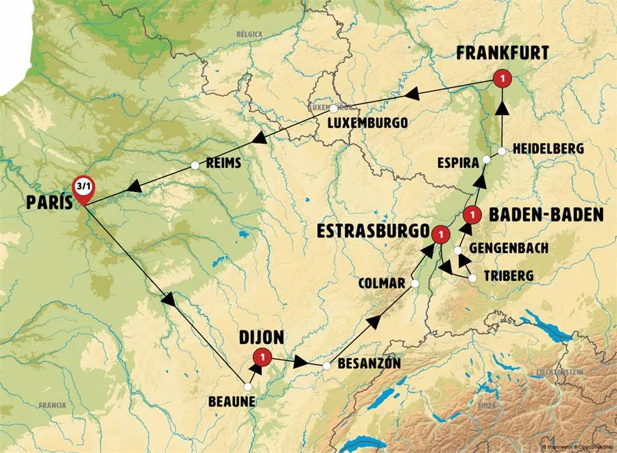 París, Borgoña, Alsacia y Selva Negra - imagen 1