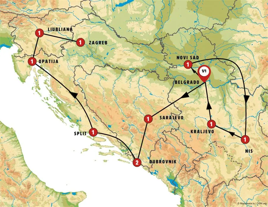 Joyas de Serbia y Balcanes - Fin Zagreb - imagen 1