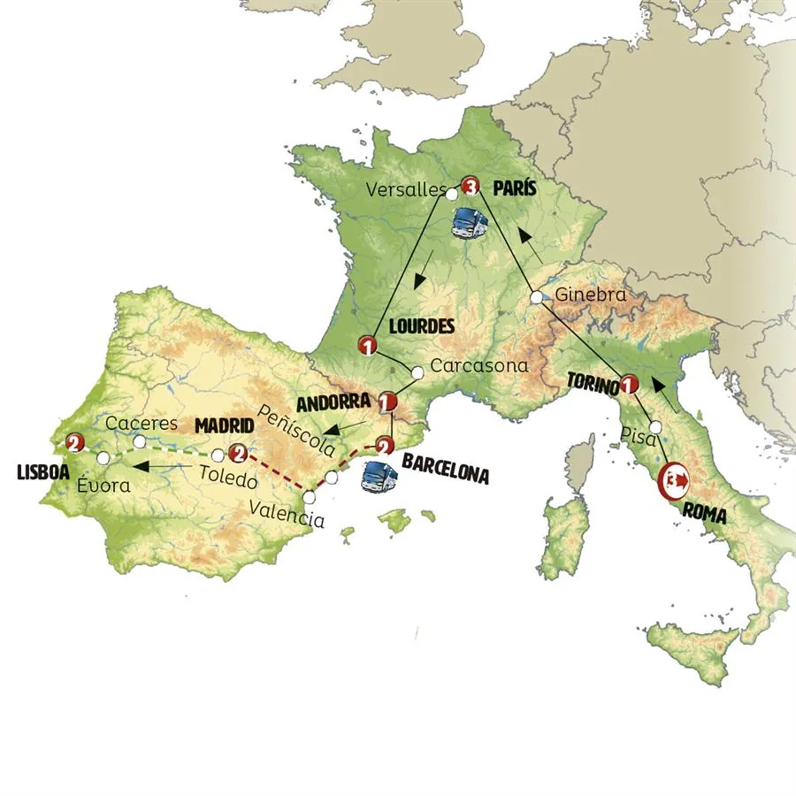 Roma, París, Barcelona, Madrid y Lisboa - imagen 1