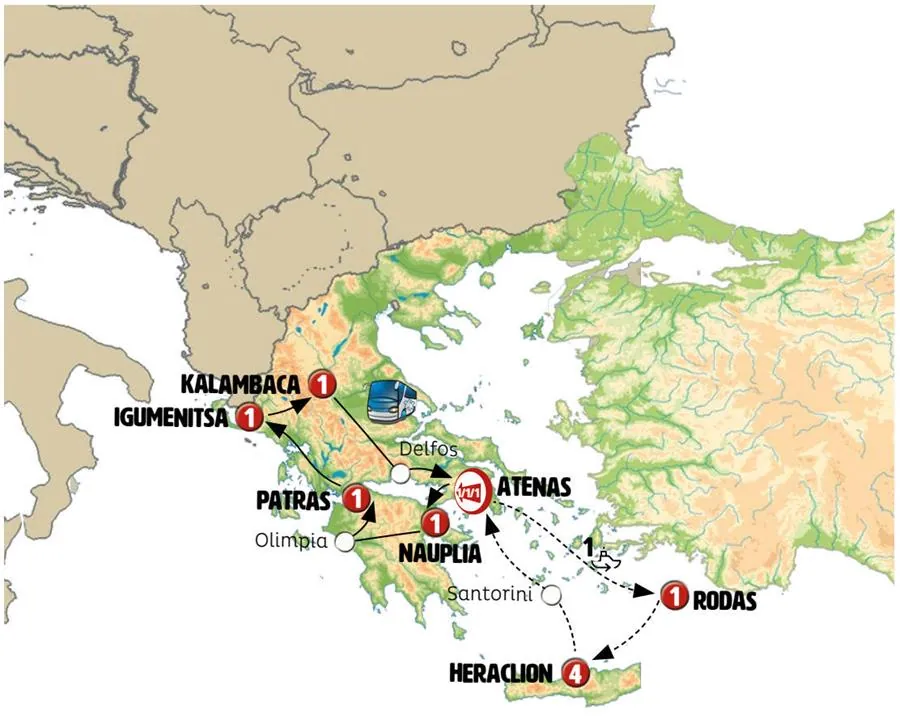 Atenas, Peloponeso, Norte de Grecia e Islas Griegas - imagen 1
