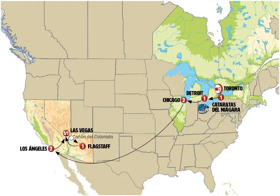 Toronto, Niágara y Chicago y Clásicos del Oeste Fin las Vegas - imagen 1