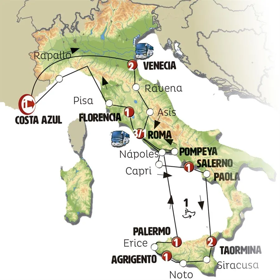 Italia de Norte a Sur Rot - imagen 1