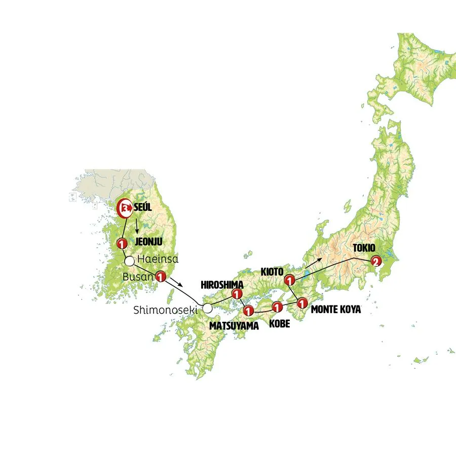 Clásicos de Corea y Japón Fin Tokio - imagen 1