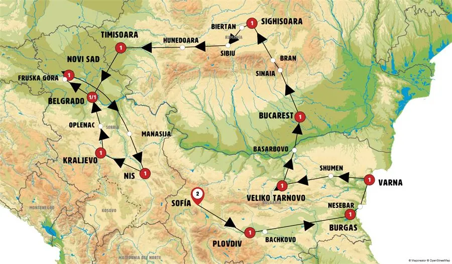 Maravillas de Bulgaria, Rumanía y Serbia - imagen 1