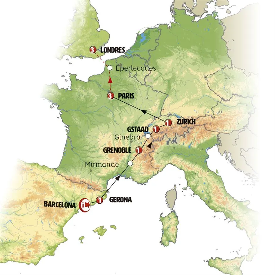 Barcelona, Suiza y París - imagen 1