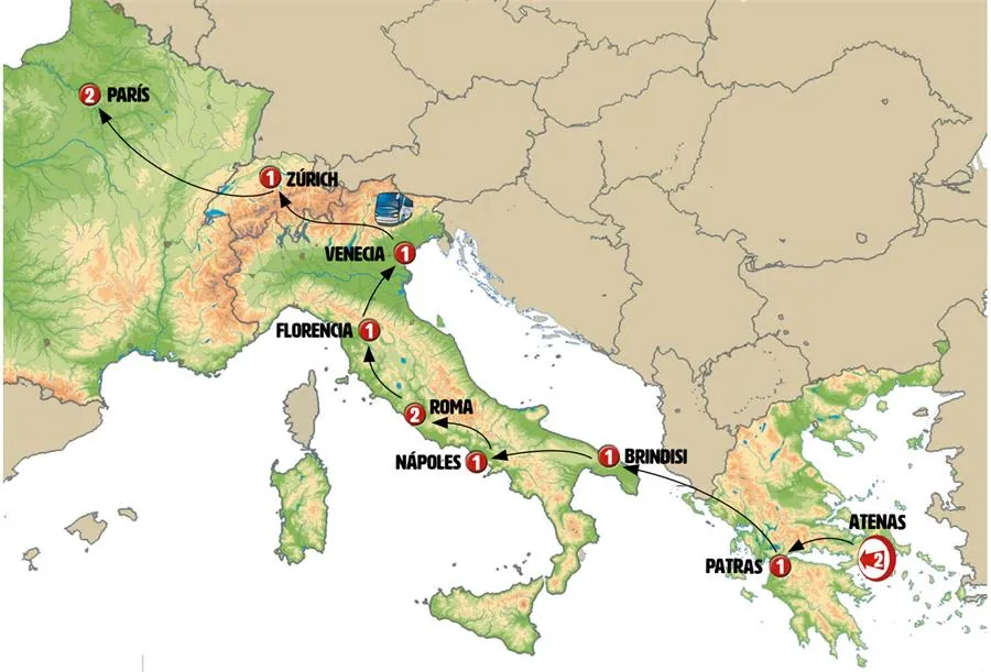 Grecia, Italia Esencial con Suiza Fin París - imagen 1