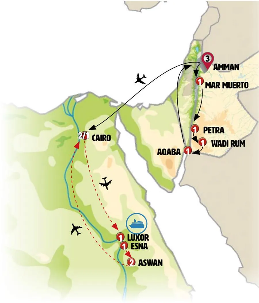Jordania y Egipto con Crucero por Nilo - imagen 1