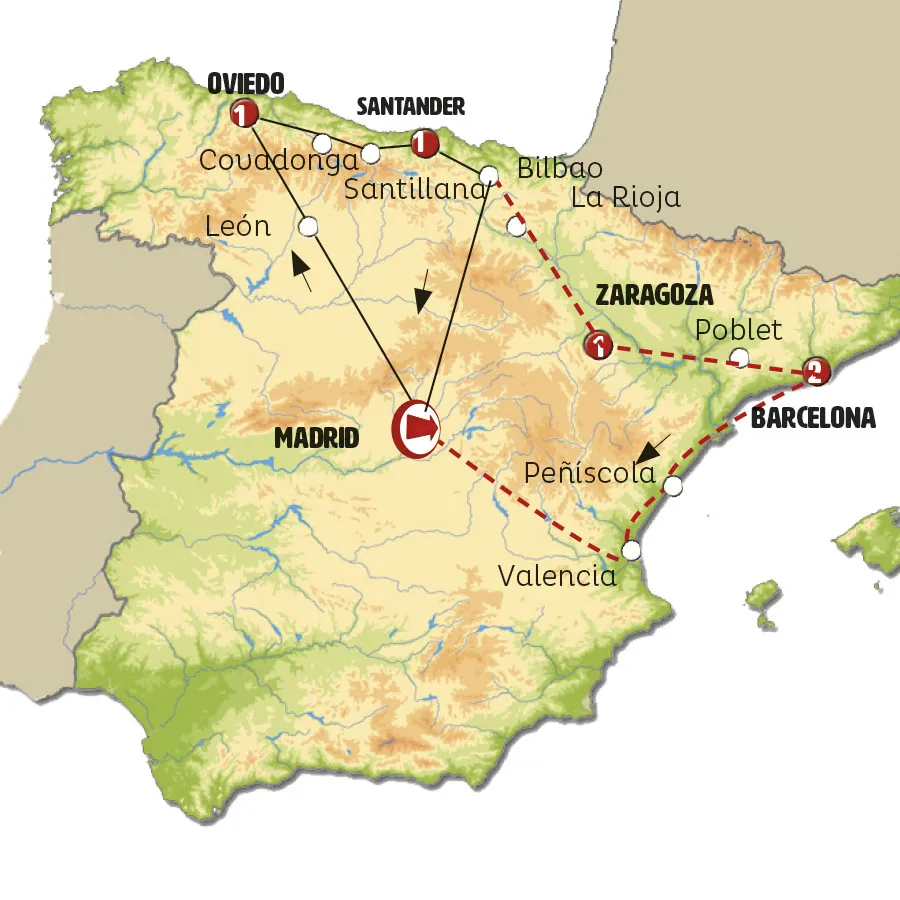 Asturias y Cantabria con Madrid - imagen 1